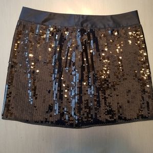 Express Design Studio black sequin skirt